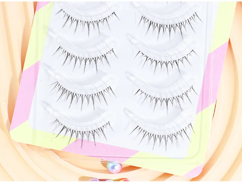Dream Deer False Eyelashes A Type Eyelashes Upgraded Lash V-shaped 0.14mm Transparent Stem Soft Natural Eye Lashes Mink