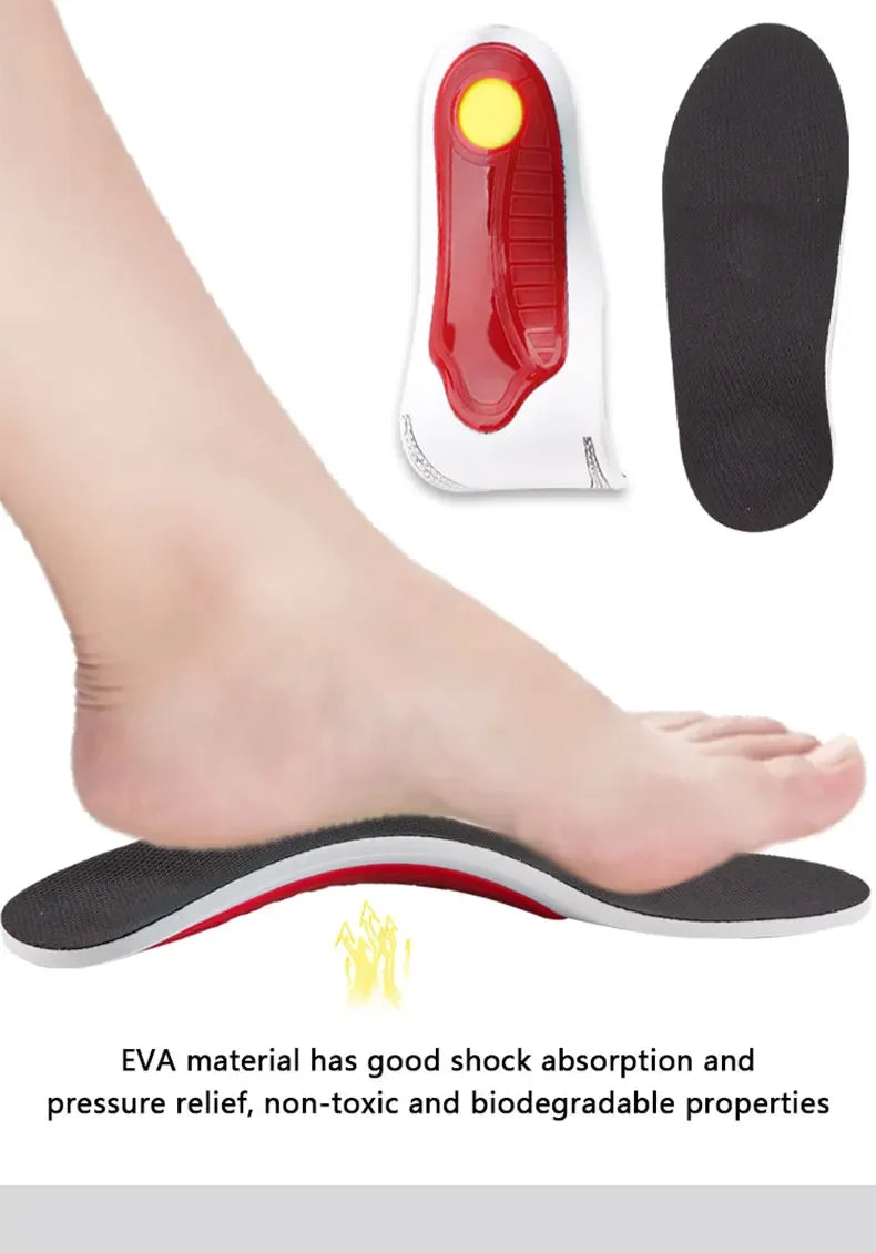 NEW Orthotic Insole Arch Support Flat Foot Orthopedic Insoles for Feet Ease Pressure of Air Movement Damping Cushion Shoe Pads