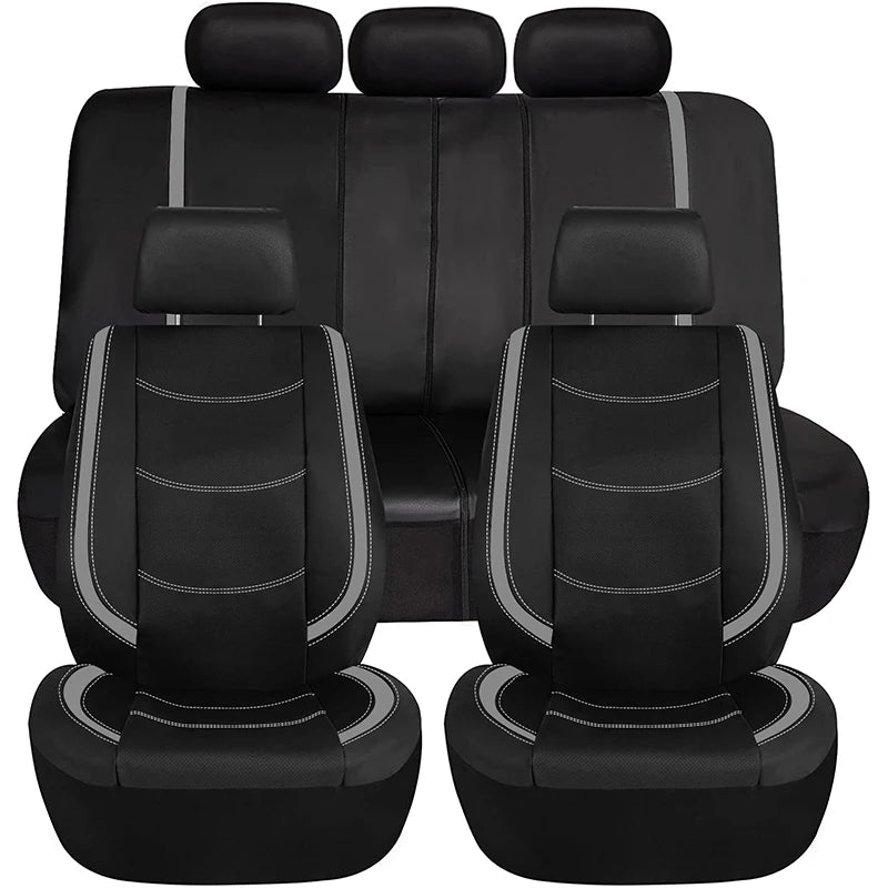 AUTOPLUS Universal Car Seat Covers Artificial Leather Bright Sheet With 3 Zipper Car Accessories Interior Seat Cushion Protector