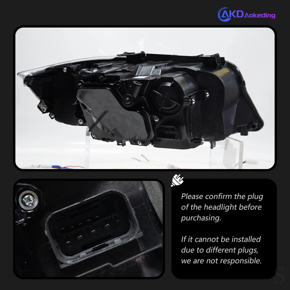 AKD Auto Styling BMW E90 3 Series 2005-2012 Headlight Assembly Upgrade Latest G28 Design Dynamic Signal Light LED Headlight Acce