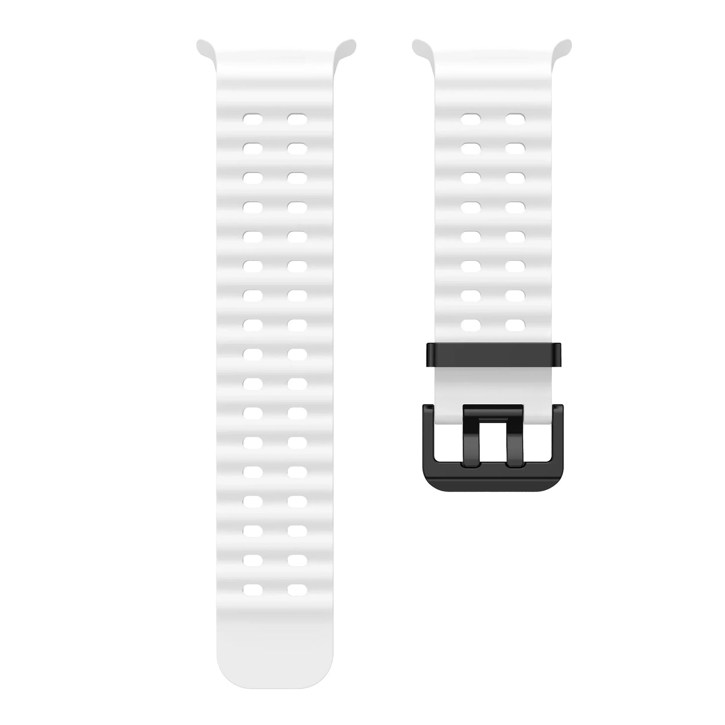 NEW Marine Silicone Strap for Samsung Watch Ultra 47mm Bracelet No Gaps Sport Two-tone Band for Galaxy 7 Ultra Watchband Straps