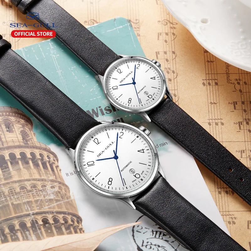 New Seagull Men's Automatic Mechanical Watch Official Authentic Bauhaus Business Casual Mechanical Wristwatch 819.17.6091