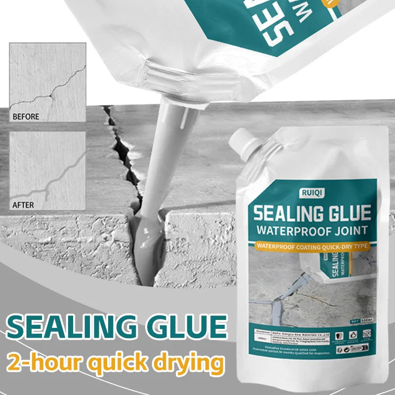 500ml Slab Concrete Crack Waterproof Repair Sealant Caulk Roofing Plugging Repair Cement Sealant Angle Crack Plugging Material