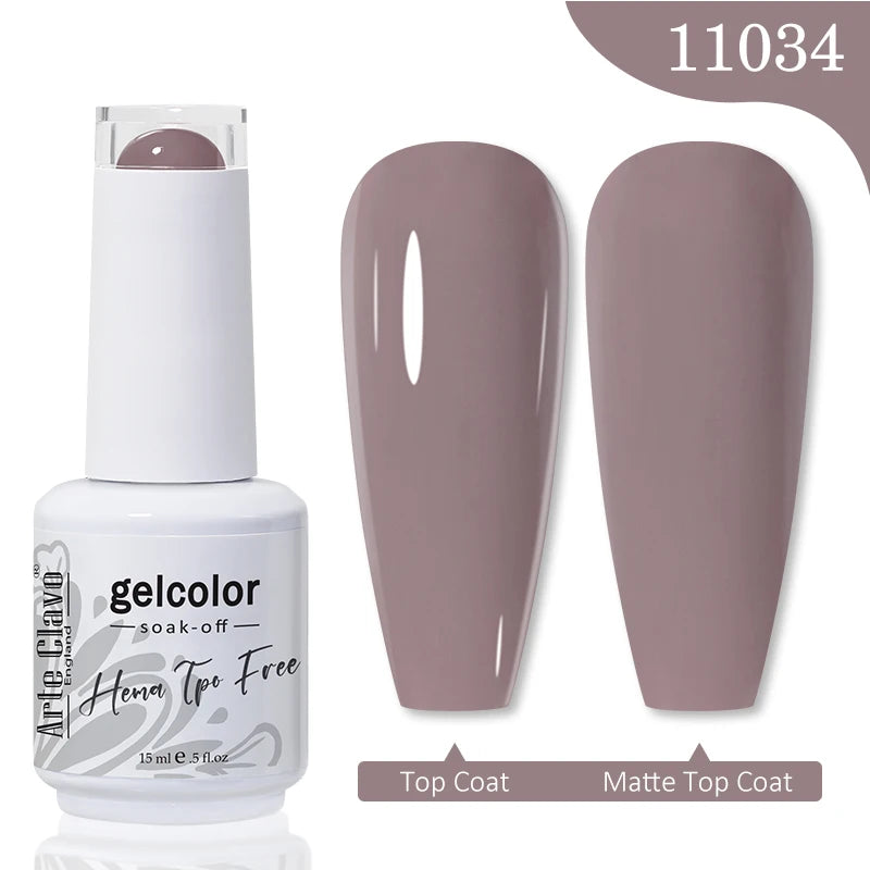 Arte Clavo HEMA TPO FREE Gel Nail Polish Jelly 15ml LED Nail Gel Hybrid Varnish Matt Top Base Coat Nail Art Gellak Primer
