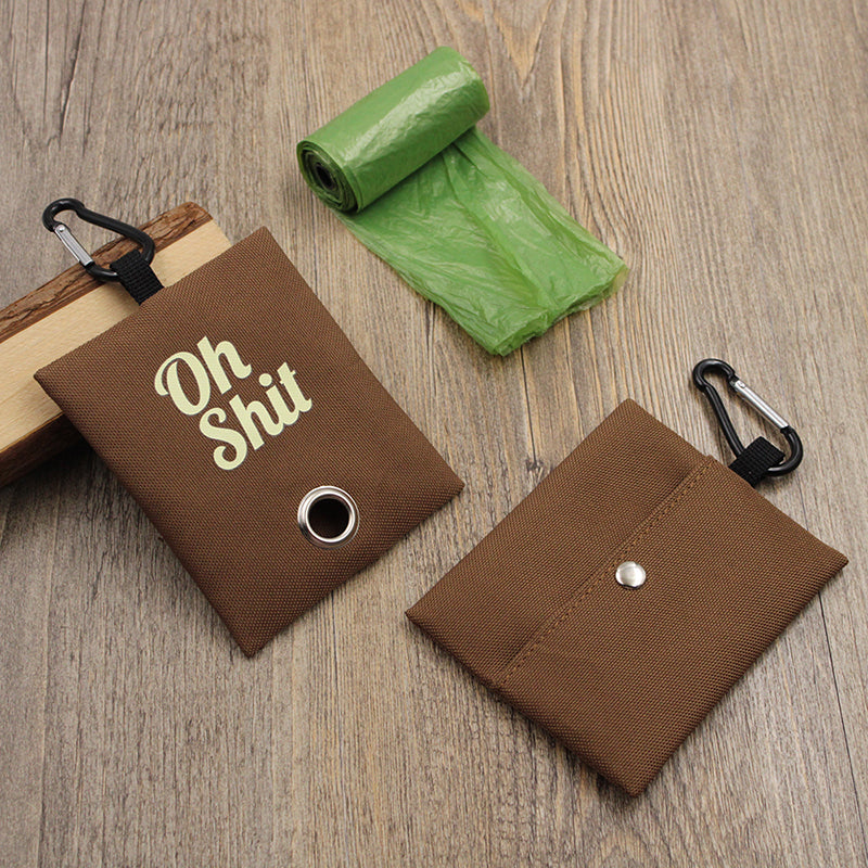 Pet Supplies Canvas Waste Bags Poop Bag Dispenser Portable Pet Poop Bag Holder Outdoor Puppy Kitten Litter Pickup Organizer