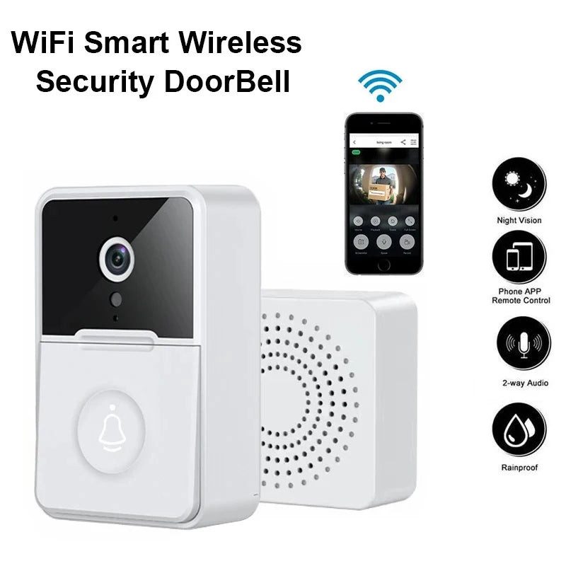 X3 Wireless Doorbell Wifi Outdoor Hd Camera Security By Bell Night