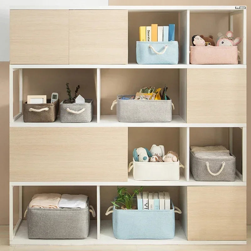 Sundries Storage Basket Cabinet Storage Box Laundry Basket for Toys Clothes Socks Book Organizer Multi-functional Storage Tool