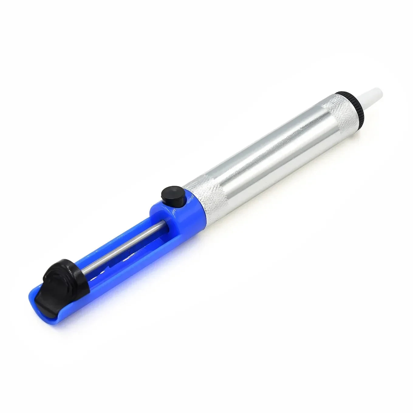 Aluminum Desoldering Pump, Solder Sucker Tool, Vacuum Tin Removal Pen for Soldering Iron, Blue Suction Device
