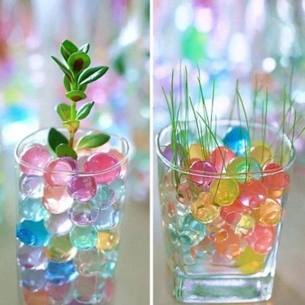 10000Pcs Water Beads Pearl Shaped Crystal Soil Water Beads Mud Grow Magic Jelly Balls Wedding Home Decor
