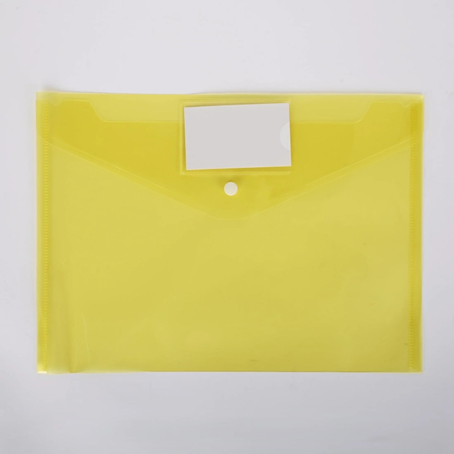 10pcs Hot selling A4 Button File Bag Color PP Plastic Archive Office Data Bag Bill Storage File Bag