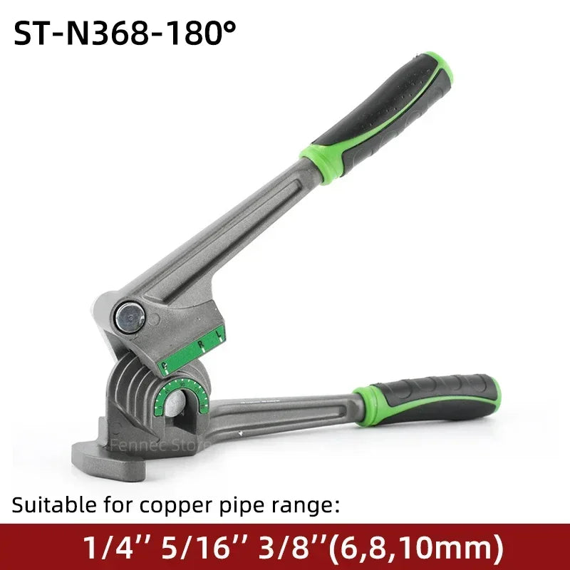6/8/10mm Tubing Bender 3-in-1 Pipe Bender 180° HVAC Copper Aluminum Tubes Bending Tool for Air Conditioning Refrigeration Repair
