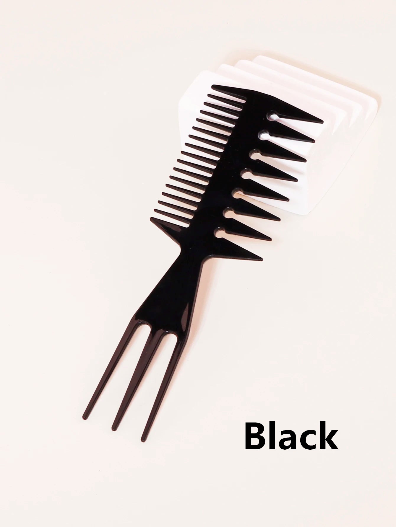 1 multi-functional fishbone shaped hair brush with wide teeth design African oil head salon tool comb Special for real hair wigs