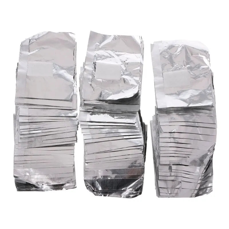 100pcs Bag Aluminum Foil Nail Polish Immersion Nail Polish Nail Removal Wrap Nail Towel Gel Nail Polish Remover Nail Polish Tool