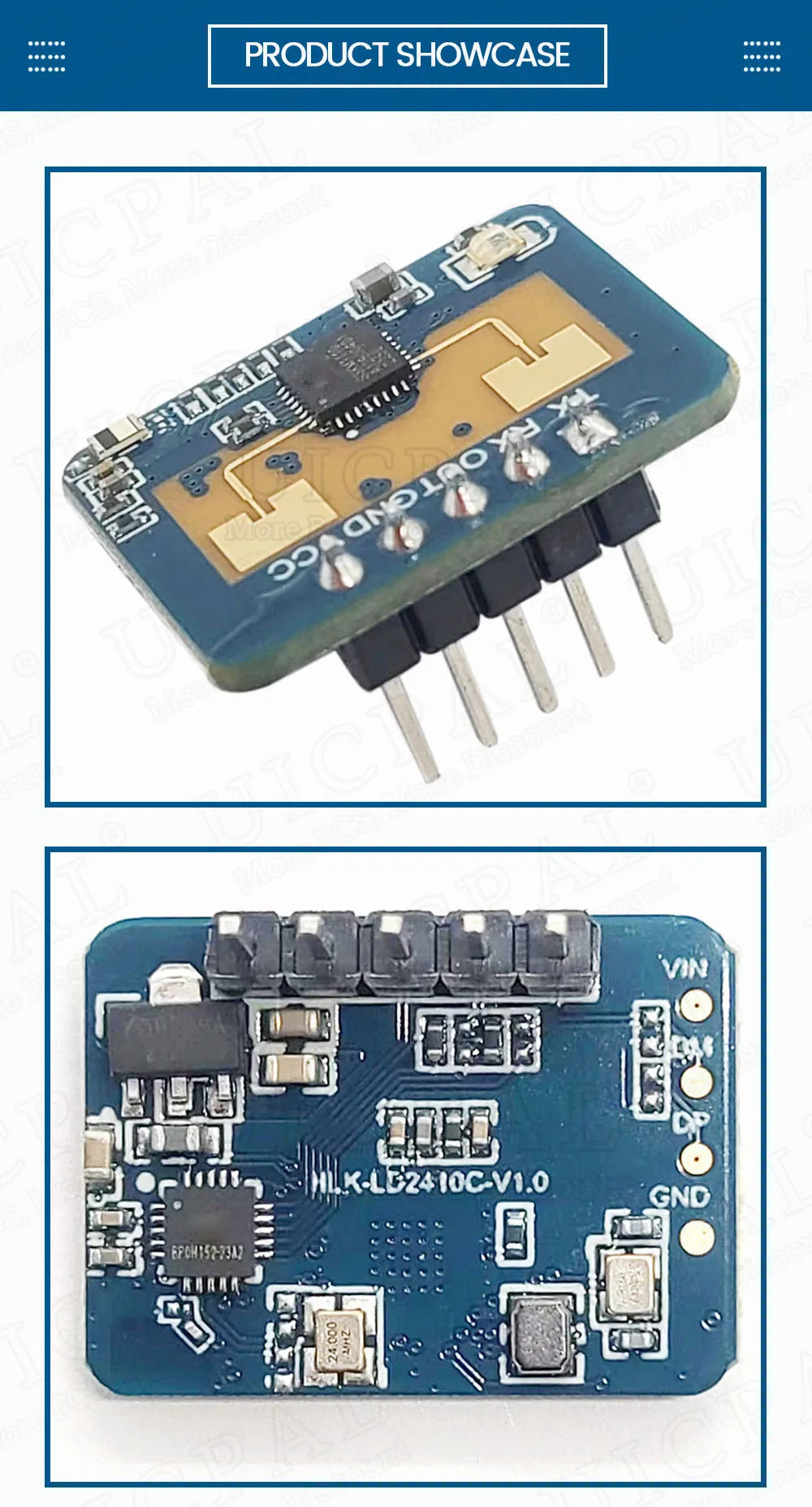 LD2410C 24GHz Human Presence Sensor FMCW Wave Radar Induction Module Body Heartbeat Detection Sensors High Accuracy