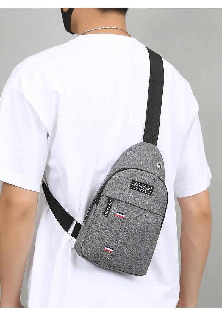 New Men Shoulder Bags Chest Bag Multifuncional Crossbody Bags Travel Sling Bag Men's Chest Bag Cross Body Chest Bag for Men Bag