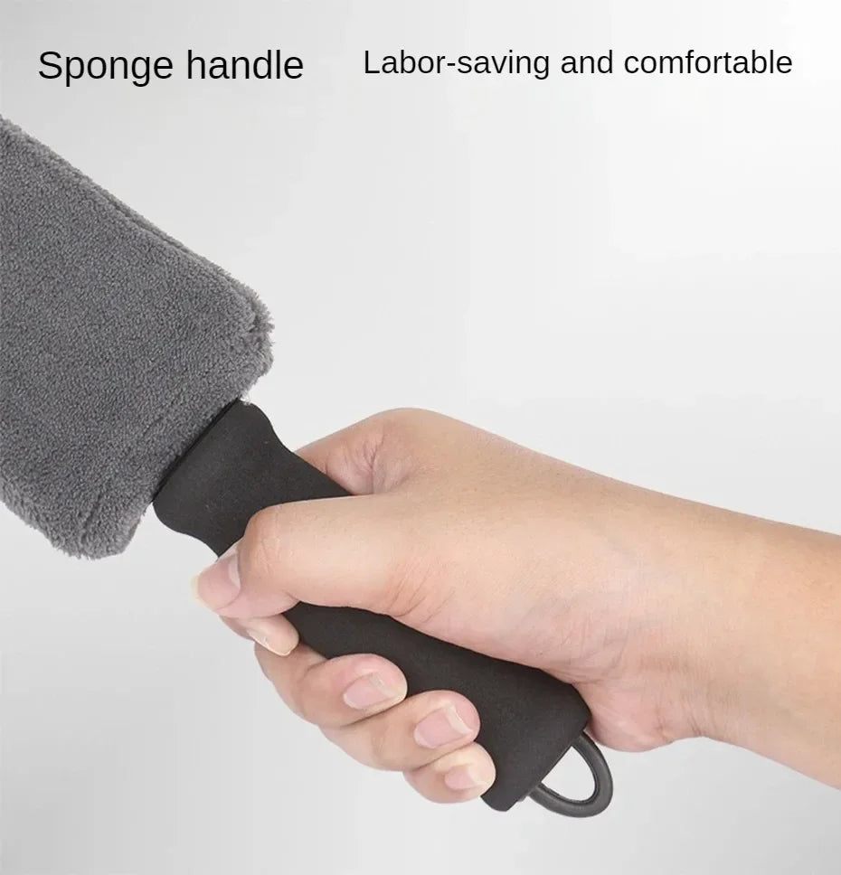 Car Cleaning Duster Microfiber Brush Air Conditioner Vent Cleaner Air Outlet Cleaning Brush Wet/Dry Use for Car Wash Accessories
