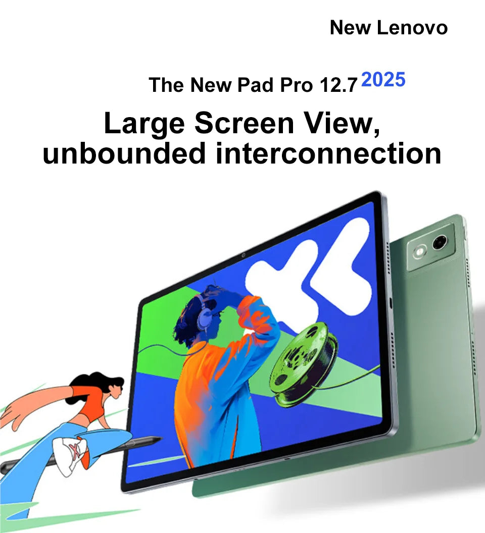 Lenovo XIAOXIN Pad Pro12.7 2025 Entertainment Office Learning Game Tablet Super Interconnection Tianji 8300 2.9k 144Hz Gray