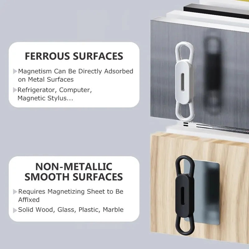 UMUST Magnetic Pencil Holder,Tablet Touch Pen Clips,Multifunction Silicone Adjustable Pen Stand for Office Accessories Organizer