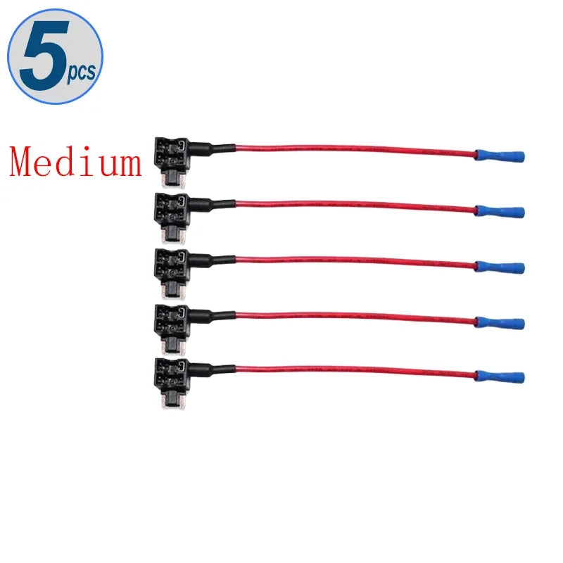 12V 24V Car Fuse Blades Holder Circuit Adapter Protector Splitter ATM APM Tap Micro Connector Truck Automobile Accessories