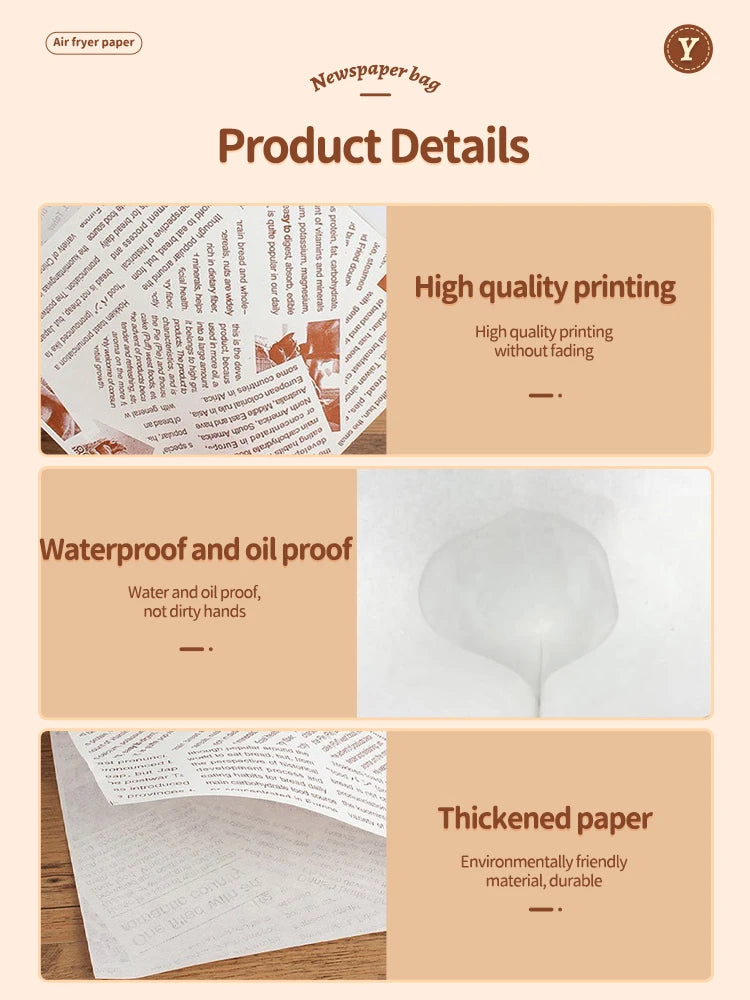 100pcs Hamburg Triangular Baking And Oil Proof Bags Donut Bakery Baking Food Packing Hand Wrapped Oilproof Kraft Bag