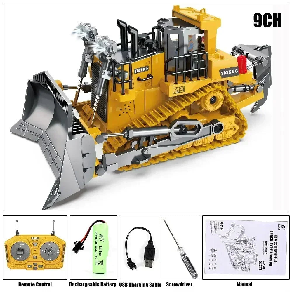 Children Remote Control Car Toys For Boys RC Constructionl Excavator Dump Truck Bulldozer Electric Car Kids Toys Christmas Gifts