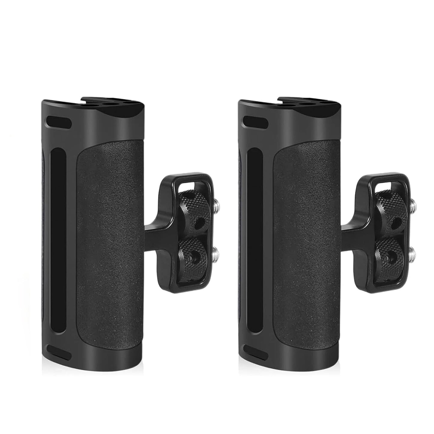 Probty Mini Side Handle Handgrip with Cold Shoe Interface and 1/4"-20 Screw Mount for DSLR/Digital Camera Cage