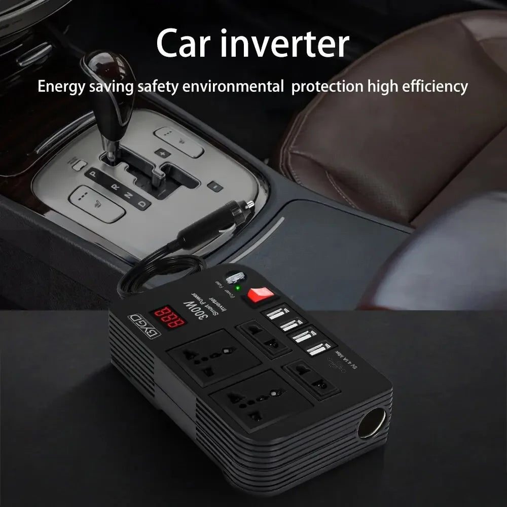 Car Inverter 300W High-power DC 12V To 220V Multi-function Home Modified Sine WaveAutomotive Power Converter power inverter