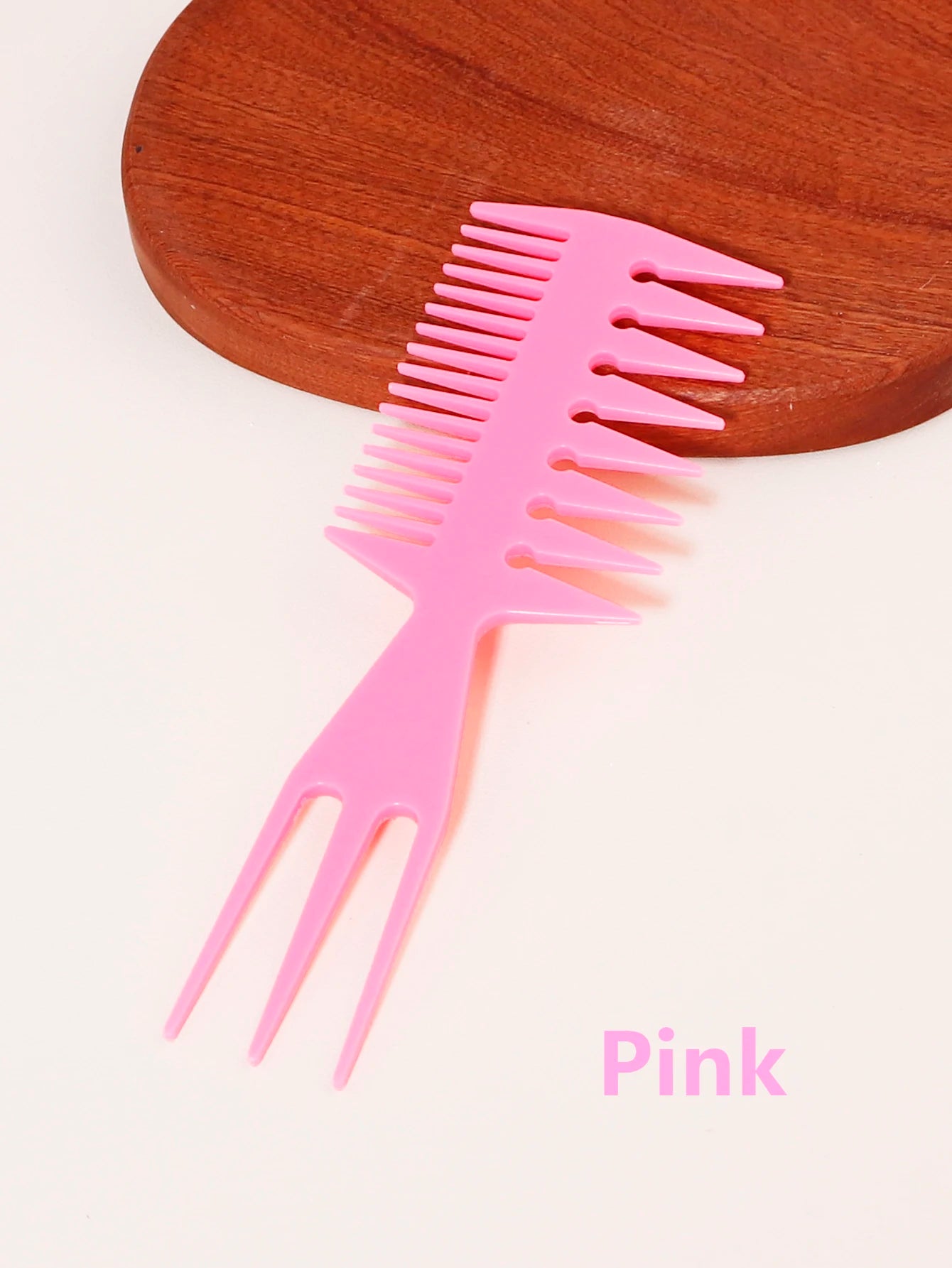 1 multi-functional fishbone shaped hair brush with wide teeth design African oil head salon tool comb Special for real hair wigs