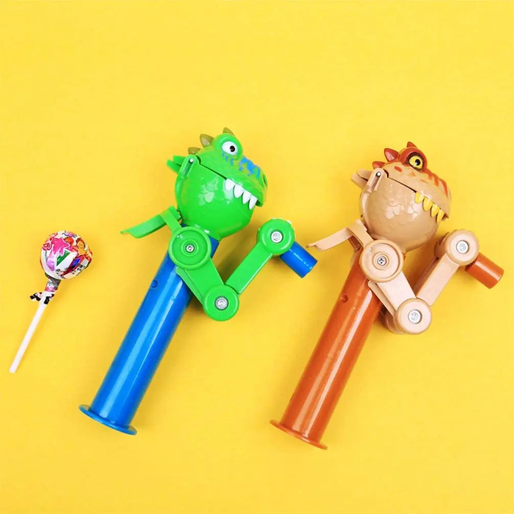 1/3/5PCS Dinosaur Lollipop Robot Holder Creative Eat Lollipop Pop Ups Case Candy Storage Christmas Gifts for Children