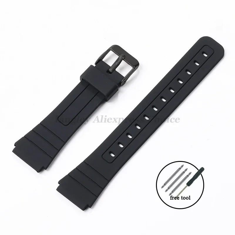 Bracelet For CASIO Silicone Watch Strap 12/14/16/18/20/22mm for W800H SGW400 F91W F84 F105/108 A158/168 AE1200/1300 Resin Belts