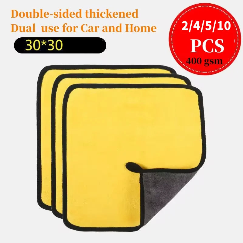 1/2/4/5/10 pcs 30*30 CM Extra Soft Car Wash Microfiber Towel Car Cleaning Drying Cloth Car Care Cloth Detailing Car WashTowel