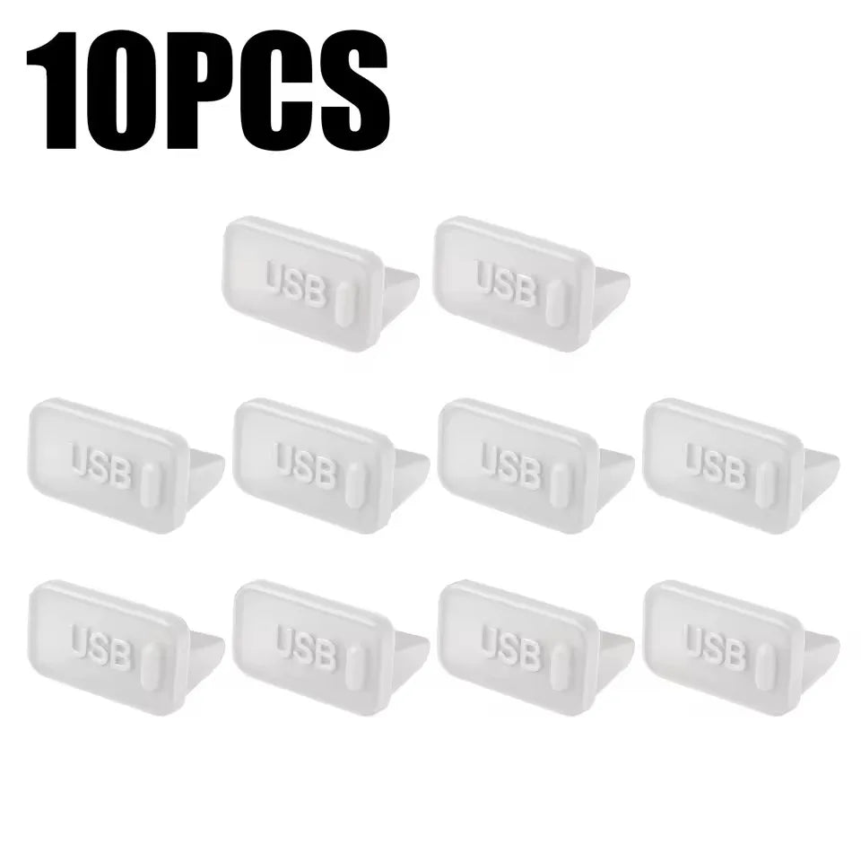 Dust Plug for USB -A Charger Port Cover Cap Female Jack Universal Silicone Dustproof USB-A Ports Protector PC Notebook Laptop