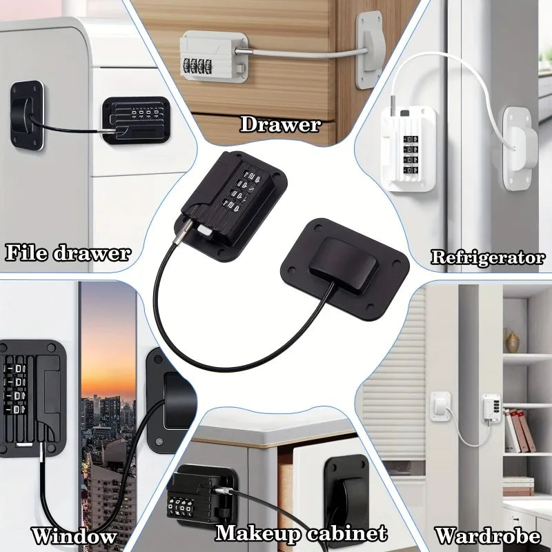 Refrigerator Fridge Freezer Door Lock With Password Proof Refrigerator Door Lock For Kitchen Refrigerator Cabinets And Drawers