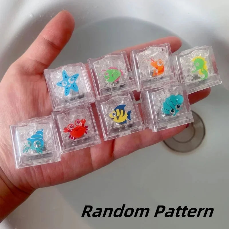 12PCS Baby Bath Bathtub LED Light Up Toys Colorful Waterproof Glowing Bath Toys for Boys Girls Infant Birthday Xmas Gift