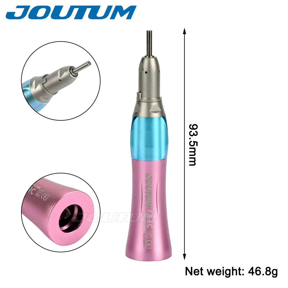 Dental High & Low Speed Handpiece Kit Straight Contra Angle Single Water Spary Air Turbine 4 Hole 2 Hole Pink Color Lab