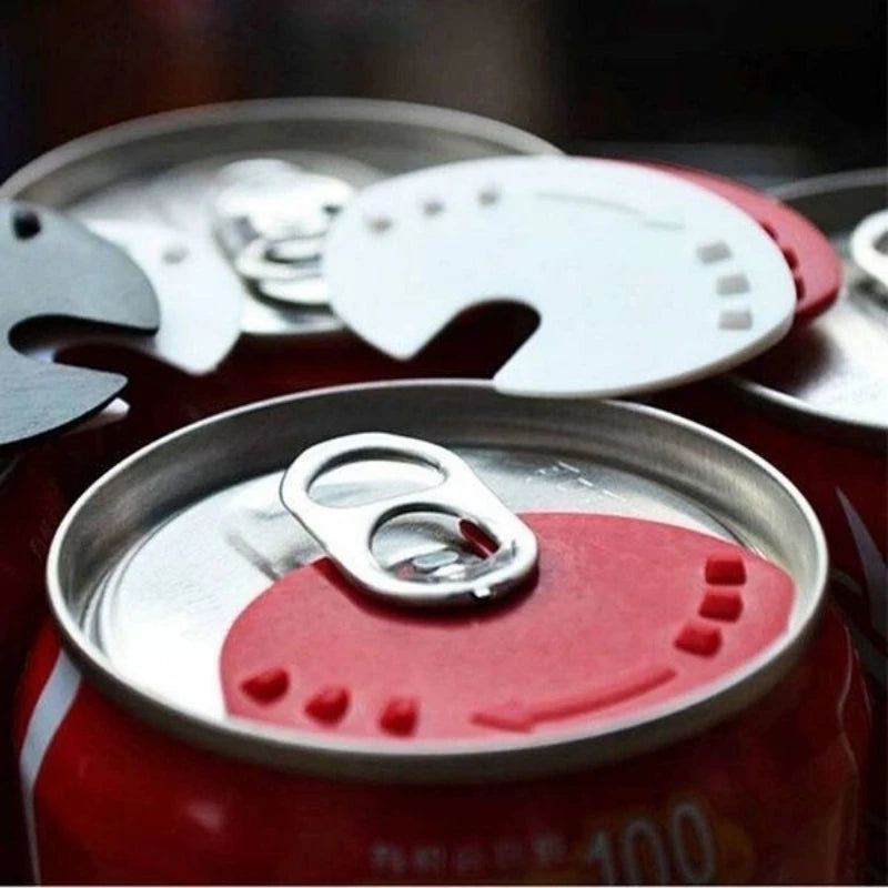 2024 5pcs Can Convert Soda Savers Tops Snap On Cold Beverage Leakproof Can Caps Can Lid Dust Free Sealer Food Grade Plastic