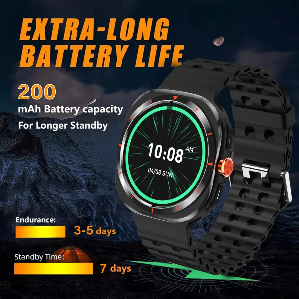 LAXASFIT Watch 7 Ultra Smartwatch Bluetooth Talk HD AMOLED Screen Fitness Tracker Health Monitoring Smartwatch for Android IOS