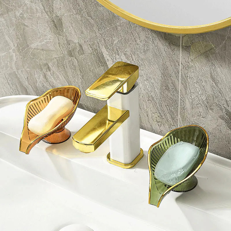 RETHME Gold faucet bathroom faucet metal stainless steel handle hot and cold mixer faucet square faucet beautiful bathroom