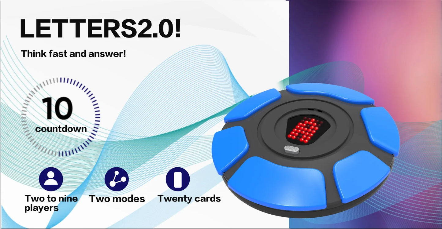 New Basta Spanish Tapple Word Game - English Tapple Games Version Quick Thinking Letter Pressing Board Family Children's Game