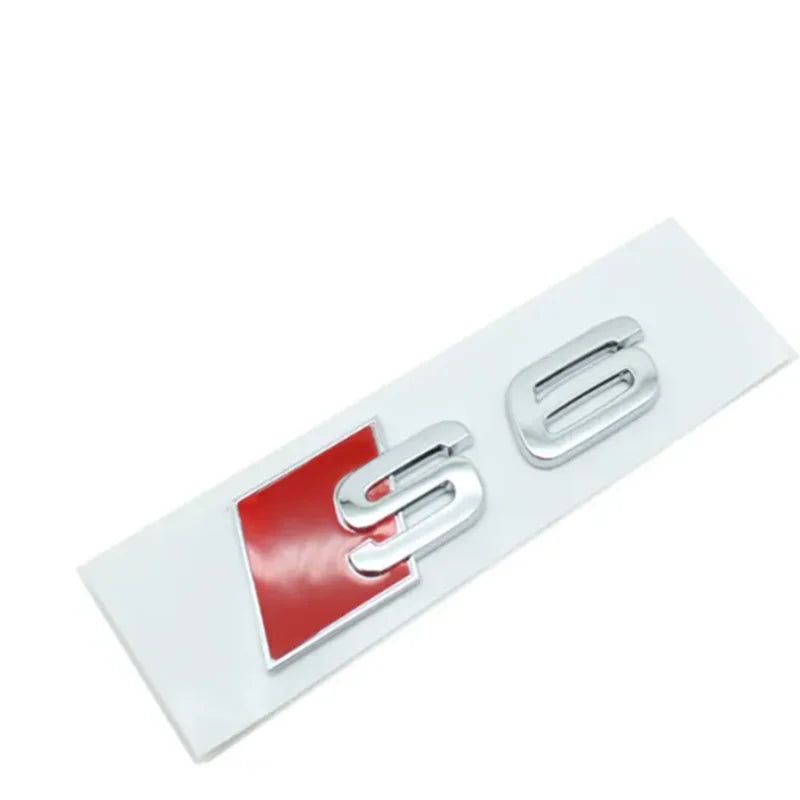 Car Rear Trunk Emblem Logo Badge Sticker for audi S3 S4 S5 S6 S7 S8 Letter Number Emblem Sport S-Klasse Umbau