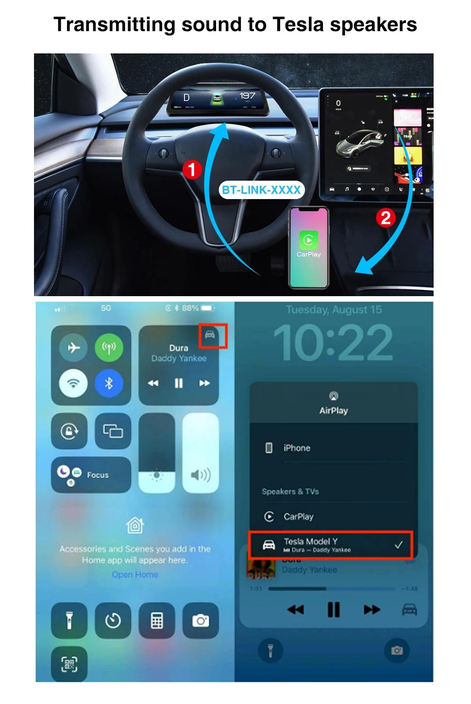 2025 NEW 9.6" Head Up Display for Tesla HUD for Model 3 2016-2023 Y 2020-2024 5-minute Quick Installation Carplay Android AUTO
