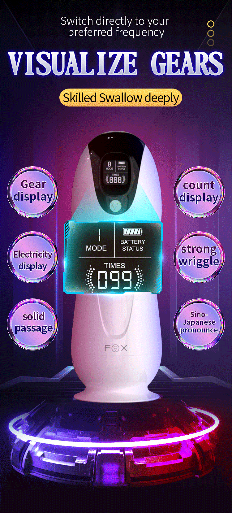 Adult Products Men's Automatic Airplane Cup Sucking Telescopic Intelligent Sound Heating Simulation Channel Sex Masturbation
