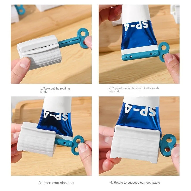Toothpaste Squeezer Device Multifunctional Dispenser Facial Cleanser Clips Manual Lazy Tube Tools Press Bathroom Accessories