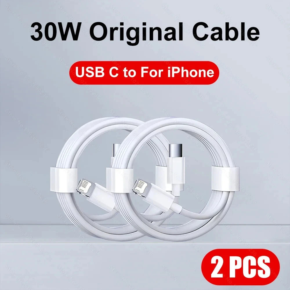 1-5pcs 30W Fast Charging Cable For Apple iPhone 13 12 11 14 Pro Max Mini USB C Cable For X XR XS MAX 7 8 14 Plus 6 Accessories