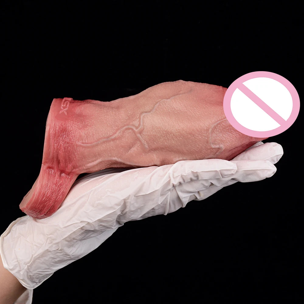 ORALSX 10 Styles Silicone Reusable Open-ended Penis Sleeve Delay Ejaculation Dick Enlargement Sex Toys For Men Game Pleasure