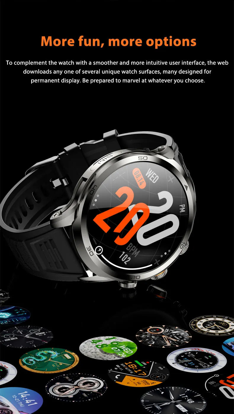 Original H19 4G Full Netcom 128GB Smartwatch Android 9.0 With Power Bank 1.95 inch Amoled Screen Camera GPS WIFI Smart Watch Men