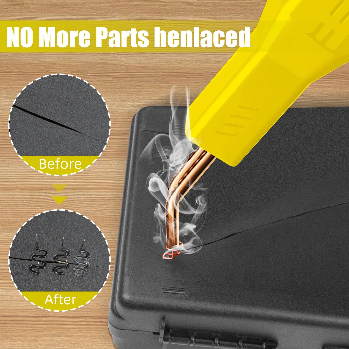 New Heat Gun Plastic Welding Machine Bumper Soldering Iron Staples Bumper Repair Car Tools Kit HOT Stapler Plastic Welder