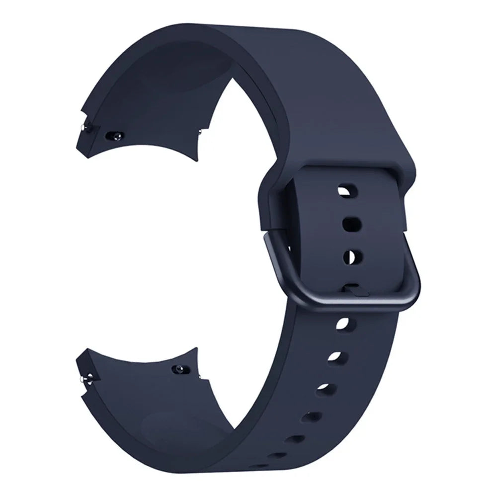 Original Silicone Band for Samsung Galaxy Watch 7 6 5 4 40mm/44mm 5Pro No Gap Bracelet Galaxy Watch 6/4 Classic 46mm 47mm Strap