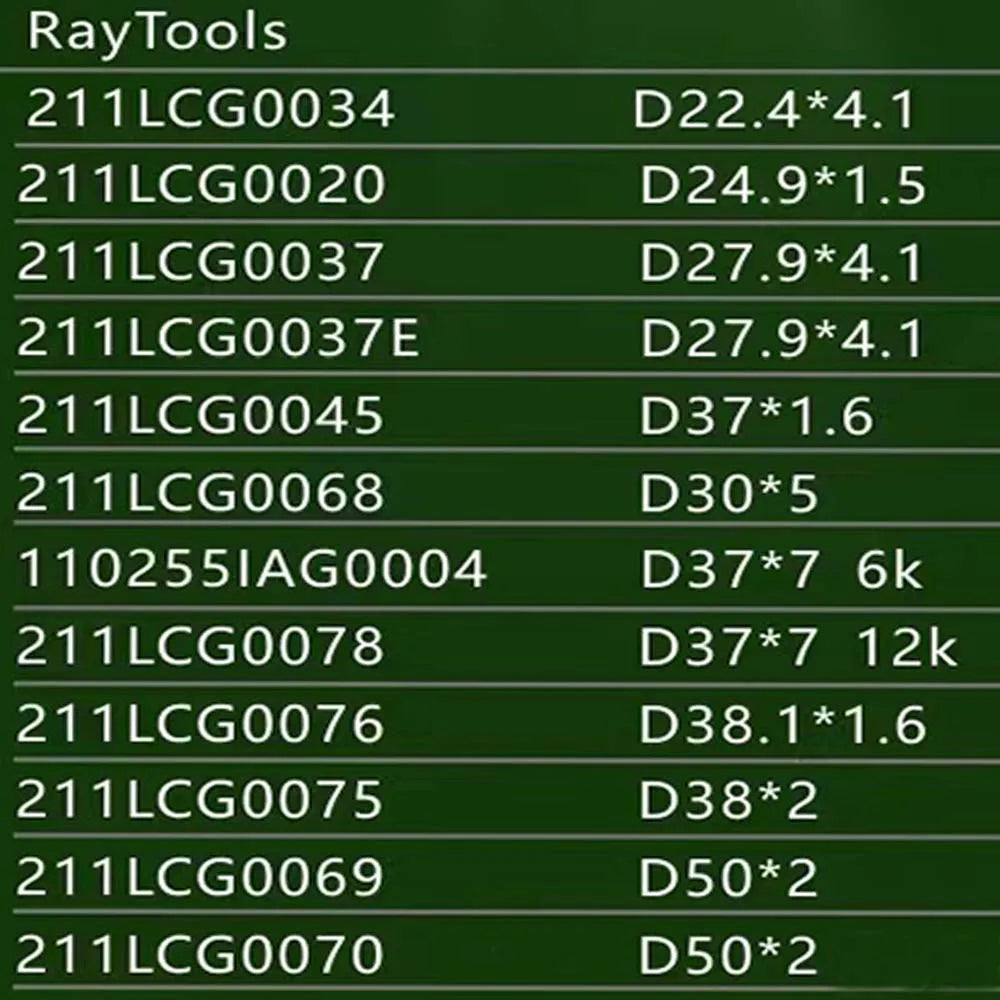 Original Raytools Protective Windows Optical Lens 27.9x4.1 37x7 38.1x1.6 For Raytools BT240 BM109 BM111 BM114S BM115 BS06K