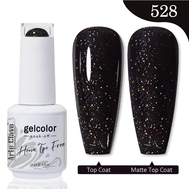 Arte Clavo HEMA TPO FREE Gel Nail Polish Jelly 15ml LED Nail Gel Hybrid Varnish Matt Top Base Coat Nail Art Gellak Primer